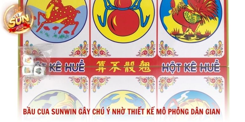 Bầu Cua Sunwin gây chú ý nhờ thiết kế mô phỏng dân gian