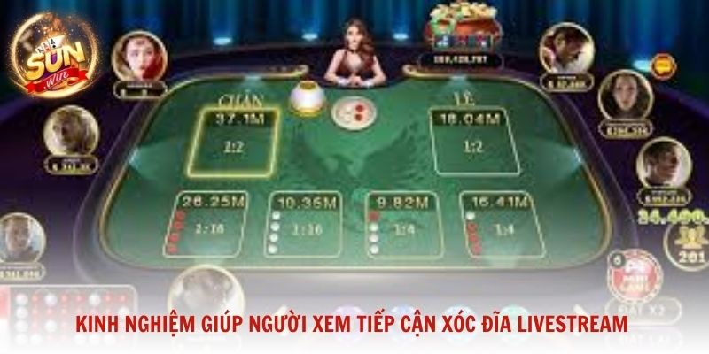 Kinh nghiệm giúp người xem tiếp cận Xóc đĩa livestream một cách chủ động