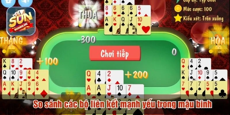 Kinh nghiệm xếp bài theo liên kết trong mậu binh